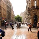 Glasgow in the rain